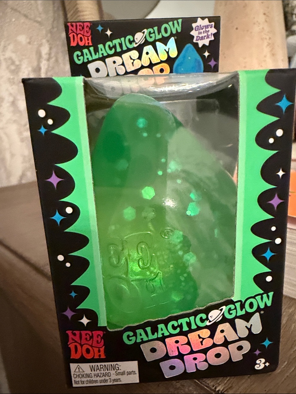 NeeDoh Galactic Glow Dream Drop - Green
